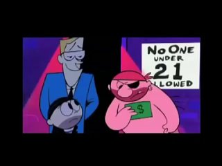 cool cartoon for adults dad and son in the night club